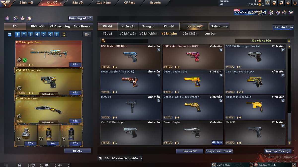 shop acc cf uy tin gia re